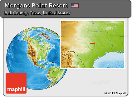 Physical Location Map of Morgans Point Resort