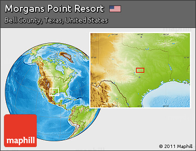 Physical Location Map of Morgans Point Resort