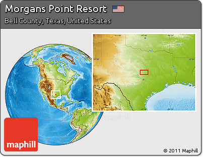 Physical Location Map of Morgans Point Resort