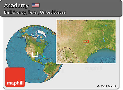 Satellite Location Map of Academy