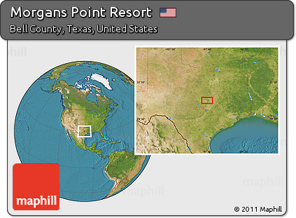 Satellite Location Map of Morgans Point Resort