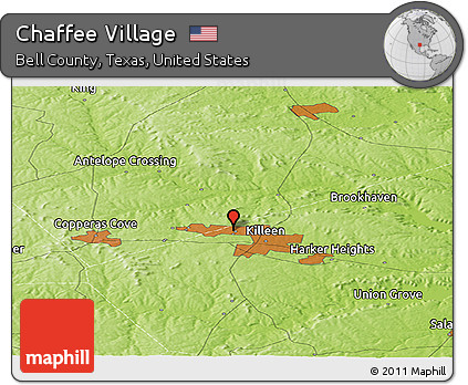 Physical Panoramic Map of Chaffee Village