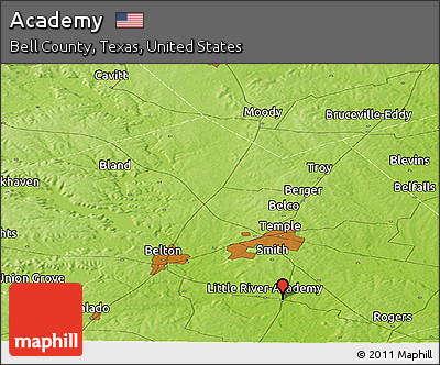 Physical Panoramic Map of Academy
