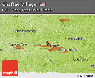 Physical Panoramic Map of Chaffee Village