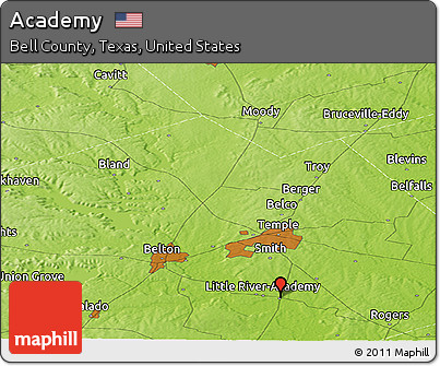 Physical Panoramic Map of Academy