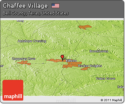 Physical Panoramic Map of Chaffee Village