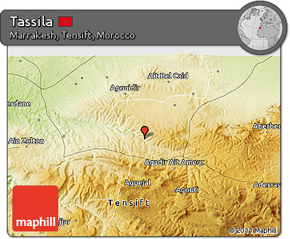 Physical 3D Map of Tassila