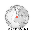 Outline Map of the Area around 31° 39' 38" N, 0° 46' 30" W, rectangular outline