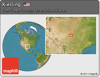 Satellite Location Map of Kiesling