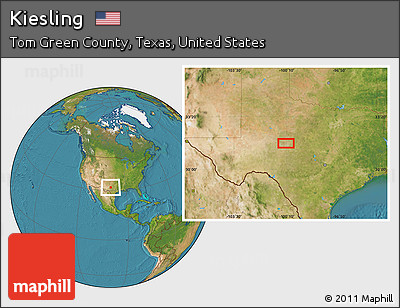 Satellite Location Map of Kiesling