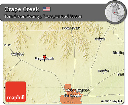 Physical Map of Grape Creek