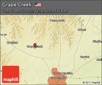 Physical Map of Grape Creek