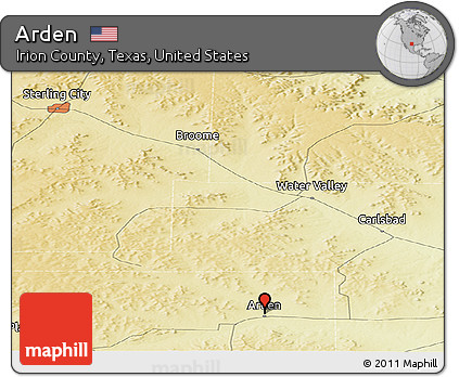Physical Panoramic Map of Arden