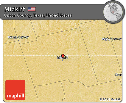 Physical 3D Map of Midkiff