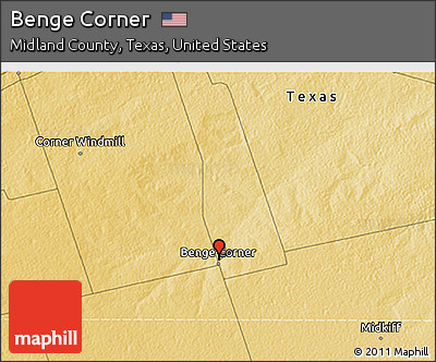 Physical 3D Map of Benge Corner