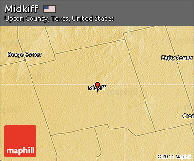 Physical 3D Map of Midkiff