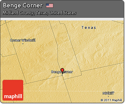 Physical 3D Map of Benge Corner