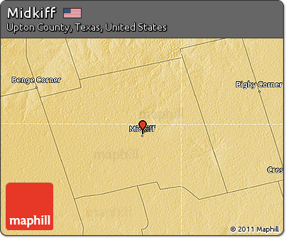 Physical 3D Map of Midkiff