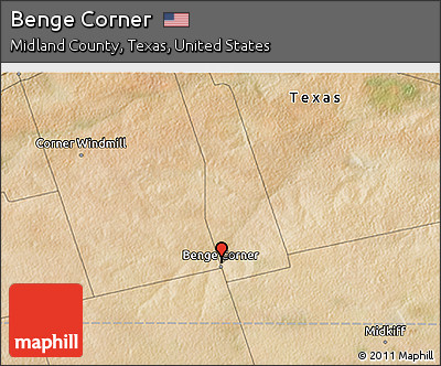 Satellite 3D Map of Benge Corner