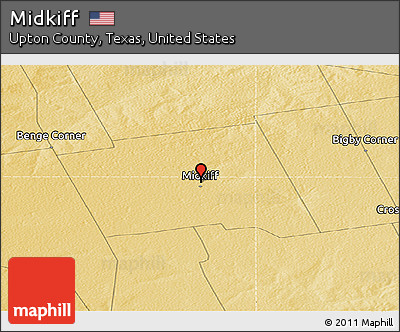 Physical Panoramic Map of Midkiff