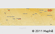 Physical Panoramic Map of Pleasant Farms