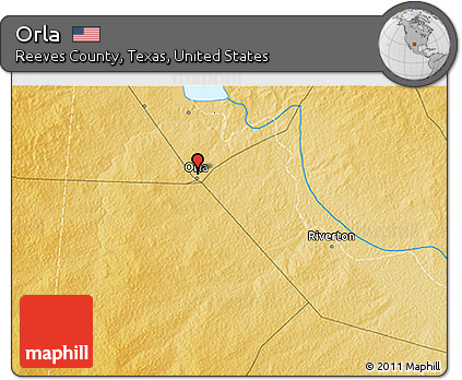 Physical 3D Map of Orla
