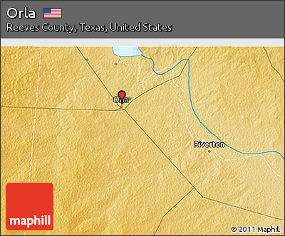 Physical 3D Map of Orla