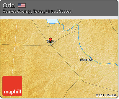 Physical 3D Map of Orla