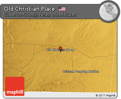 Physical 3D Map of Old Christian Place