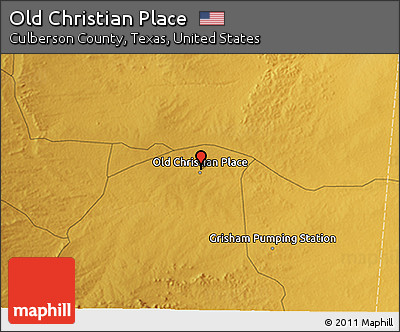 Physical 3D Map of Old Christian Place