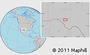 Gray Location Map of the area around 31° 39' 38" N, 104° 28' 29" W