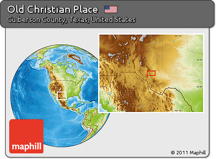 Physical Location Map of Old Christian Place