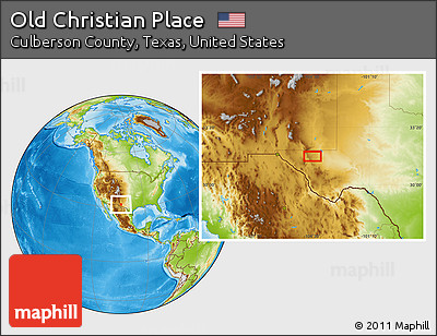 Physical Location Map of Old Christian Place