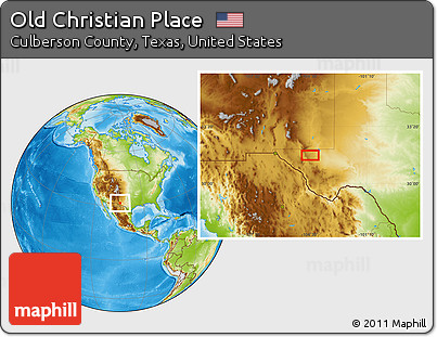 Physical Location Map of Old Christian Place