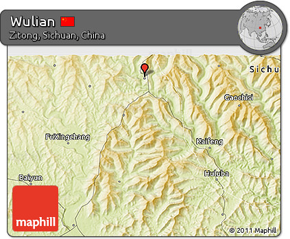Physical 3D Map of Wulian