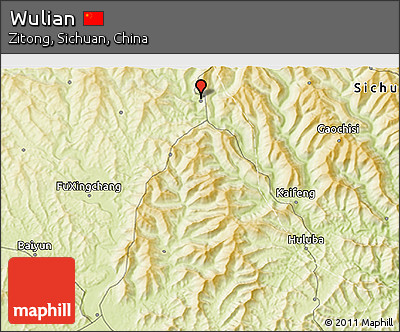 Physical 3D Map of Wulian