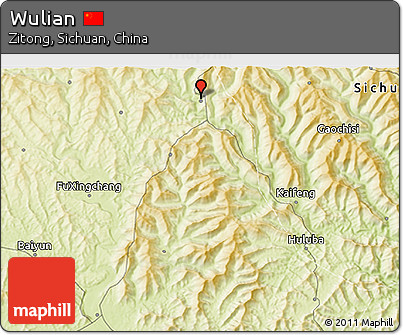 Physical 3D Map of Wulian