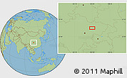 Savanna Style Location Map of the area around 31° 39' 38" N, 105° 28' 29" E