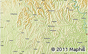 Physical Map of the area around 31° 39' 38" N, 105° 28' 29" E