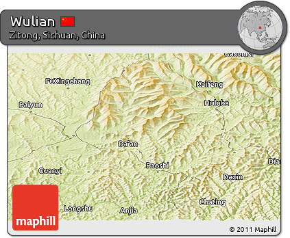 Physical Panoramic Map of Wulian