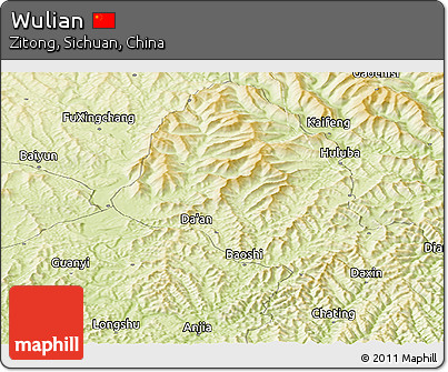 Physical Panoramic Map of Wulian