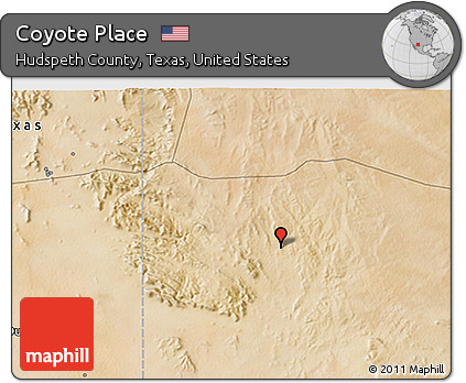 Satellite 3D Map of Coyote Place