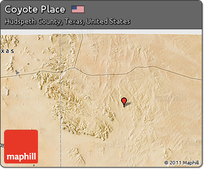 Satellite 3D Map of Coyote Place
