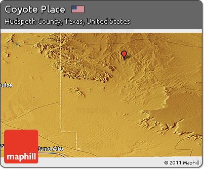 Physical Panoramic Map of Coyote Place