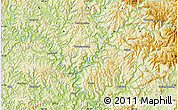 Physical Map of Deshengshan