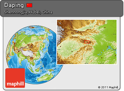 Physical Location Map of Daping