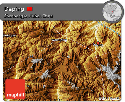 Physical Map of Daping