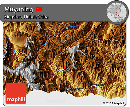 Physical 3D Map of Muyuping