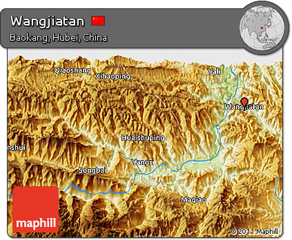 Physical 3D Map of Wangjiatan