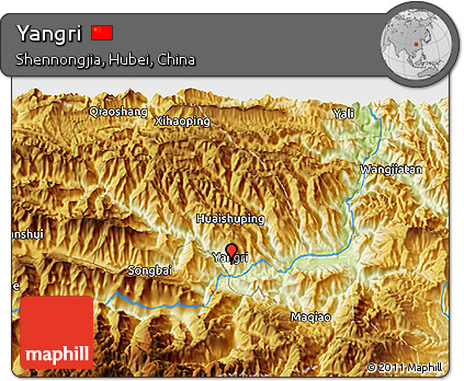 Physical 3D Map of Yangri